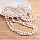 Natural Pearl Beads Necklace NJEW-P126-A-08-1