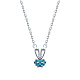 Halsketten mit Kaninchenanhänger aus kubischem Zirkonia SA3308-1-1