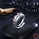 Открытые кольца лягушки из стерлингового серебра для женщин RJEW-BB32823-1