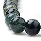 Chapelets de perles en agate mousse naturelle X-G-S259-18-8mm-3