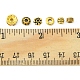 285 Stück 6-teilige Distanzperlen aus Eisen mit Strass und Legierung im tibetischen Stil DIY-FS0004-08-6