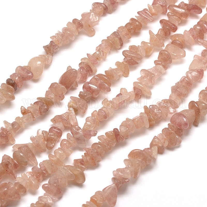 Wholesale Natural Strawberry Quartz Chip Bead Strands