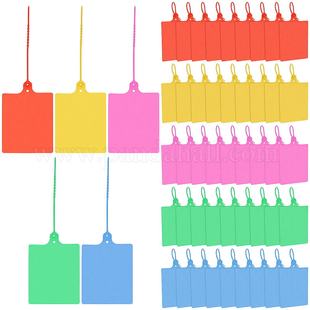 Магазин Nbeads 100 шт. 5 цвета пластиковые пломбы бирки доставки для ...