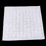 Decoración de bolas de piel de visón, pompón bola, para embarcaciones de diy, blanco, 2.5~3 cm