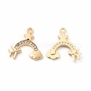 Подвески со стразами из экологически чистого сплава FIND-A025-17G-02