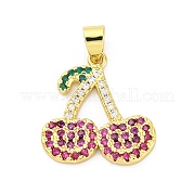 Латунные микро проложить кубического циркония подвески KK-U066-08G