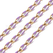 304 handgefertigte Perlenkette aus Edelstahl CHS-K019-02G-06