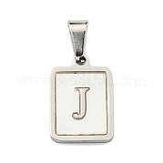 Подвески из натуральной белой ракушки из нержавеющей стали 304 STAS-S130-03P-J