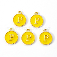 100Pcs Light Gold Alloy Enamel Heart Charms For Jewelry Making Crafts  12x10x2mm