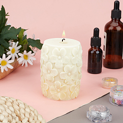 Säule mit runden Silikonformen für DIY-Kerzen&nbsp;DIY-WH0265-61