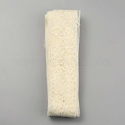 Broderie fleur polyester maille dentelle ruban&nbsp;OCOR-WH0047-83