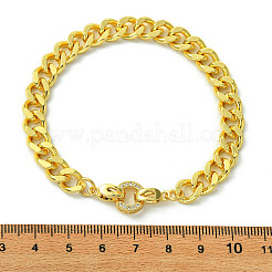 Messing Micro Pave klare Zirkonia Link Armbänder&nbsp;BJEW-JB13735