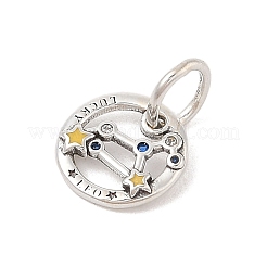 Leuchtende Sternbild-Anhänger aus Sterlingsilber mit Strassen&nbsp;STER-H114-01AS-08