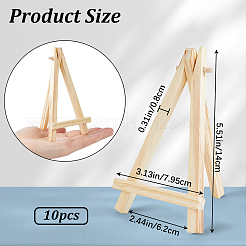 Faltbare dreieckige Staffelei aus Holz&nbsp;WOOD-WH0022-55B