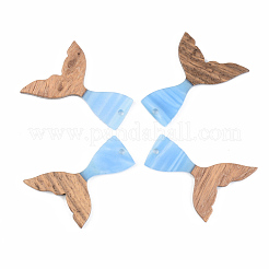 Colgantes de resina y madera de nogal&nbsp;RESI-S389-032A