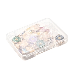 Ciondoli per connettori girasole smaltati in lega di zinco da 40 pz 10 colori&nbsp;ENAM-FS0002-43