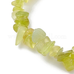 Stretch-Armbänder aus Perlen mit natürlichen Jadesplittern&nbsp;BJEW-TA00494-02