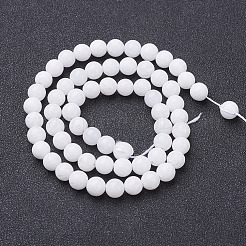 Fili di perline giada bianco naturale&nbsp;GSR6mmC067