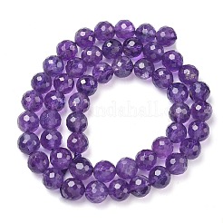 Natürlichen Amethyst Perlen Stränge&nbsp;G-L654-O01-8mm