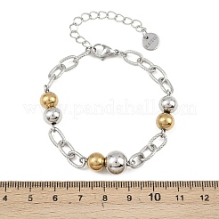 Gliederarmbänder aus 304 Edelstahlperlen&nbsp;LS-BJEW-K291-03GP