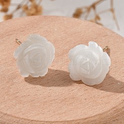 Boucles d'oreilles à tige en laiton œil de chat&nbsp;EJEW-B133-01G-03