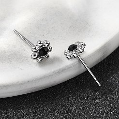 Pendientes de botón de acero inoxidable 304&nbsp;EJEW-F361-20P