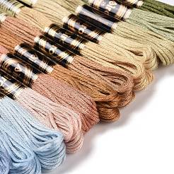 12 matassa 12 colori filo da ricamo in poliestere a 6 strati&nbsp;OCOR-M009-01B-16