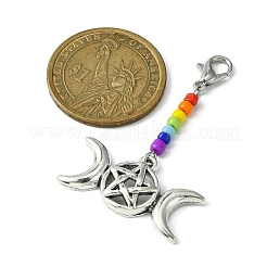 Decorazioni pendenti con perline di vetro&nbsp;HJEW-JM01281