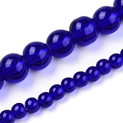Fili di perline do vetro trasparente&nbsp;GLAA-T032-T6mm-15
