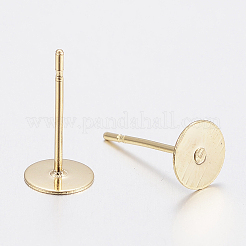 Componenti per orecchini a bottone in acciaio inossidabile 304&nbsp;STAS-H436-24G01-2mm