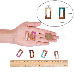 Colgantes de resina y madera de nogal&nbsp;RESI-SZ0001-14