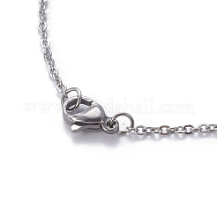 Colliers pendentifs en acier inoxydable 304&nbsp;NJEW-E141-33