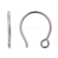 Ganci per orecchini in argento sterling rodiato anti-ossidazione&nbsp;X-STER-N0001-028