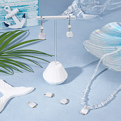 6 Stück natürliche Süßwasserperle Keshi-Perlenanhänger&nbsp;STAS-HS0001-89G