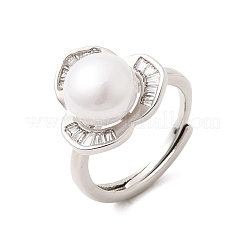 Einstellbare messing micro pave zirkonia fingerringe&nbsp;CU-CBABA66-03P