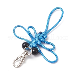 2 pz decorazione pendente in poliestere cerato a forma di libellula&nbsp;HJEW-JM02665