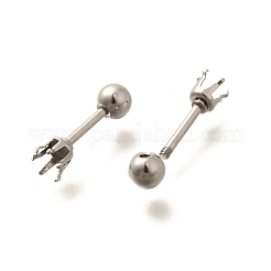 Accesorios para pendientes de acero inoxidable 304&nbsp;STAS-F311-18P-02C