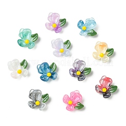 100 Stück 10 Farben transparente Harz Cabochons&nbsp;FIND-CJ0004-67