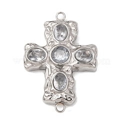 304 Edelstahl Pavé Zirkonia Verbindungsstück Charms&nbsp;STAS-P421-03P