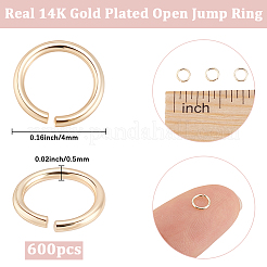 600 anello di salto aperto in ottone&nbsp;FIND-BBC0005-14