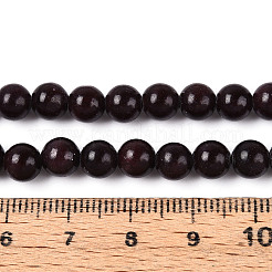 Fili di perline rotonde di giada mashan naturale tinta&nbsp;G-T139-6mm-67I