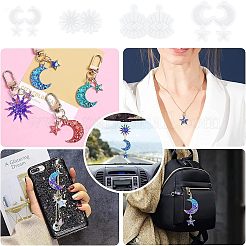 4 moule en silicone pour pendentif œil&nbsp;DIY-FG0002-91