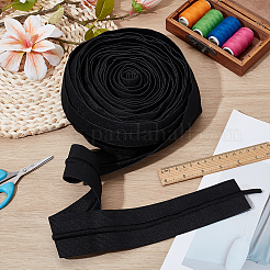 Cordon élastique plat en polyester de 10 m avec cordon de serrage à l'intérieur&nbsp;EW-BC0001-08A