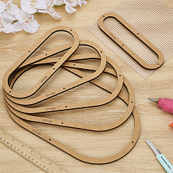 6 Stück 6 Stile MDF-Platten-Vorlagen-Kits für Glas&nbsp;DIY-WH0308-698C