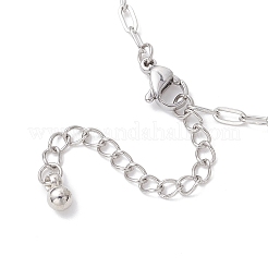 2.5 mm 304 Edelstahl-Büroklammerketten-Fußkettchen&nbsp;AJEW-AN00750