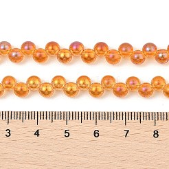 Chapelets de perles en verre électroplaqué&nbsp;GLAA-Q105-01F