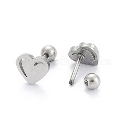 Anlaufgeschützte 201 Edelstahl Barbell Knorpel Ohrringe&nbsp;LS-EJEW-R147-38