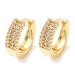 Pendientes de aro de circonio cúbico de micro pave de latón&nbsp;KK-CBA90BB-07G