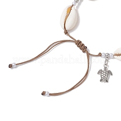 Braccialetti con ciondolo tartaruga in lega&nbsp;BJEW-JB11758-04