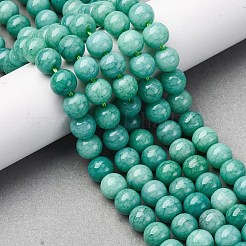 Colliers de perles de verre teintées à effet ombré&nbsp;X-GLAA-T031-01O-09